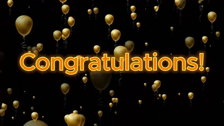 Congratulations!