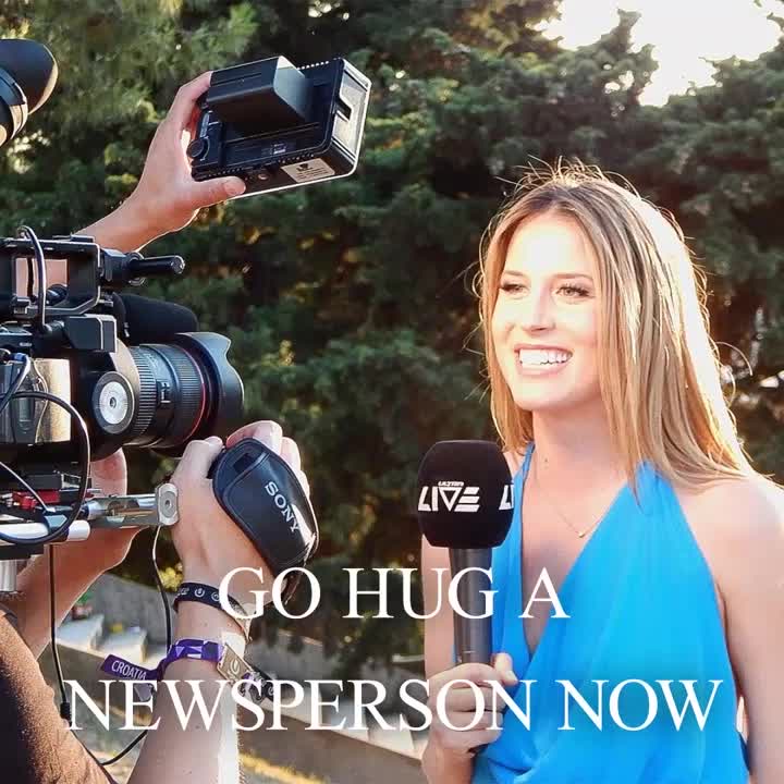 National Hug a News person Day On April 4!