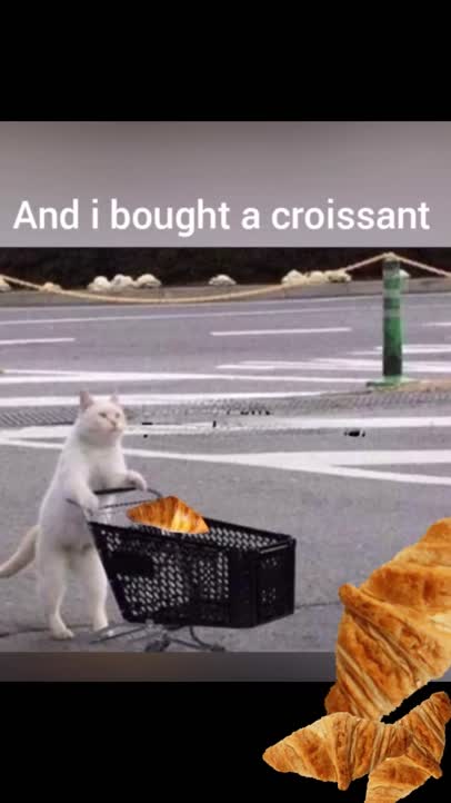 Today I wanted to eat a croissant!
