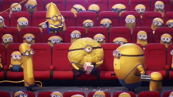 At the cinema with minions!