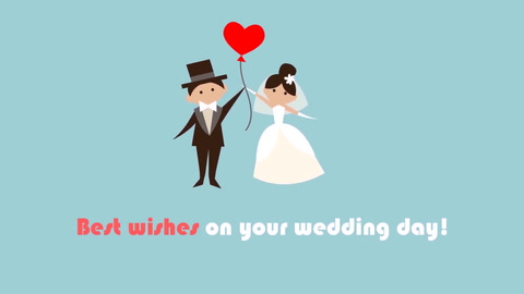 Best wishes on your wedding day!