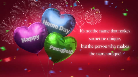 Happy nameday, Panagioti!