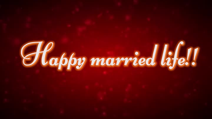 Happy married life!