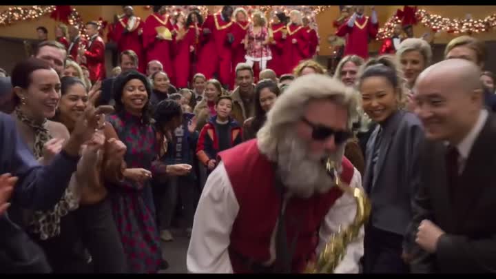Santa plays sax!