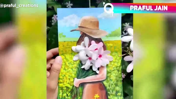 Street art with flowers!