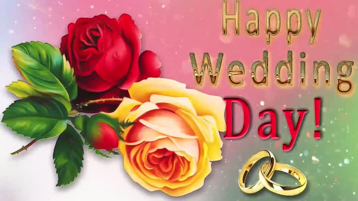 Happy wedding day!
