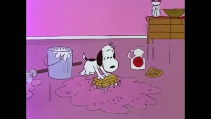 Cleaning the floor!