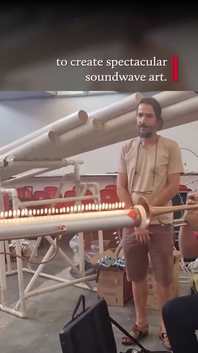 Trumpet and fire soundwaves!