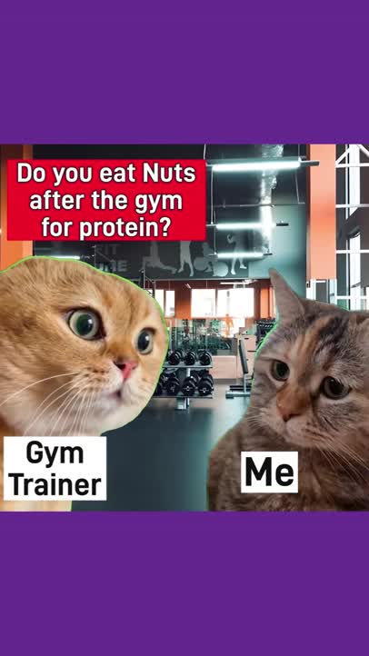 Do you eat nuts after the gym for protein?
