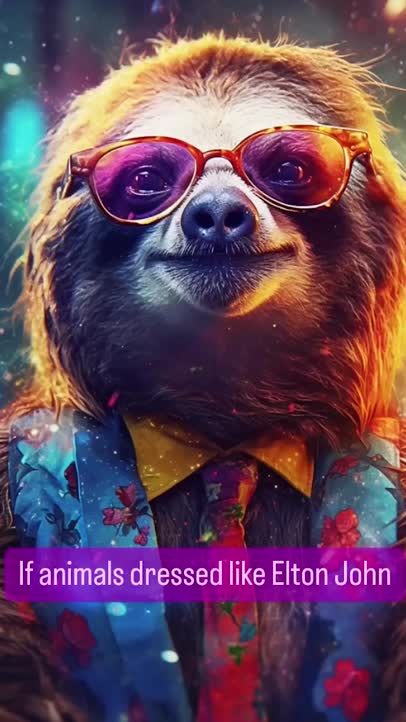If animals dressed like Elton John!