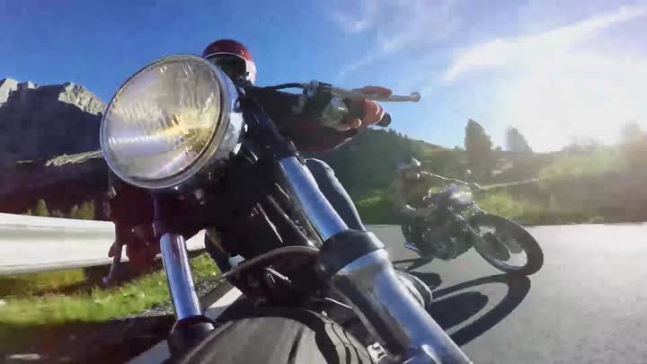Riding the bike!